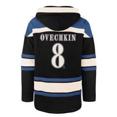 Alexander Ovechkin Washington Capitals '47 Player Name & Number Lacer Pullover Hoodie - Black | US 201191016