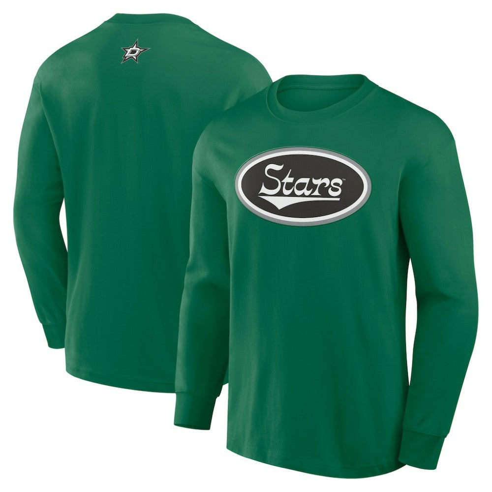 Dallas Stars Fanatics Rewind Long Sleeve T-Shirt - Kelly Green | US 201191022