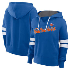 New York Islanders Fanatics Women's Oversized Seize Pullover Hoodie - Royal | US 201191040