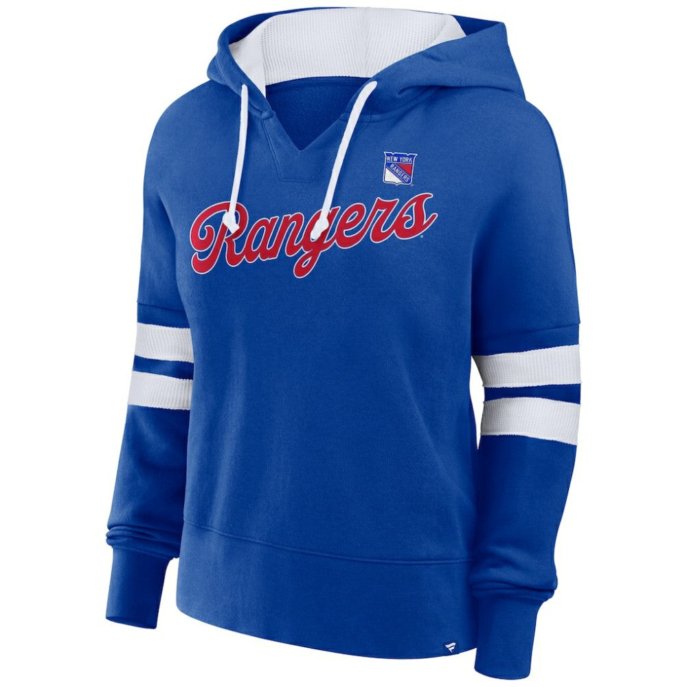 New York Rangers Fanatics Women's Oversized Seize Pullover Hoodie - Blue | US 201191042