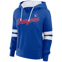 New York Rangers Fanatics Women's Oversized Seize Pullover Hoodie - Blue | US 201191042