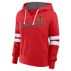 Chicago Blackhawks Fanatics Women's Oversized Seize Pullover Hoodie - Red | US 201191067