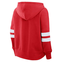 Chicago Blackhawks Fanatics Women's Oversized Seize Pullover Hoodie - Red | US 201191067