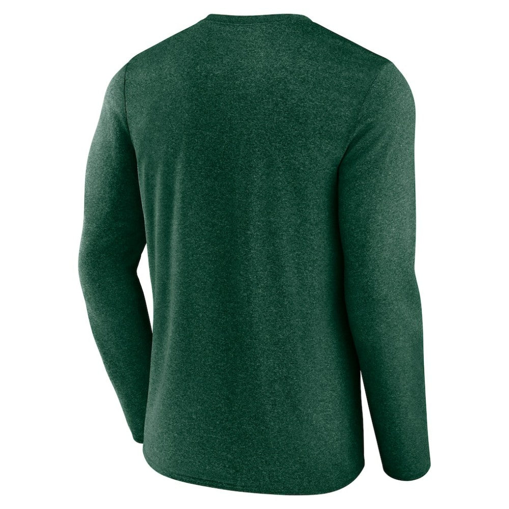 Minnesota Wild Fanatics Transition Long Sleeve T-Shirt - Heather Green | US 201191076