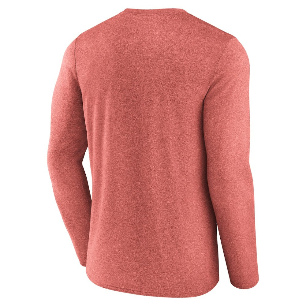 New Jersey Devils Fanatics Transition Long Sleeve T-Shirt - Heather Red | US 201191079