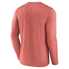 New Jersey Devils Fanatics Transition Long Sleeve T-Shirt - Heather Red | US 201191079