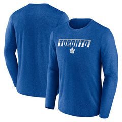 Toronto Maple Leafs Fanatics Transition Long Sleeve T-Shirt - Heather Blue | US 201191087