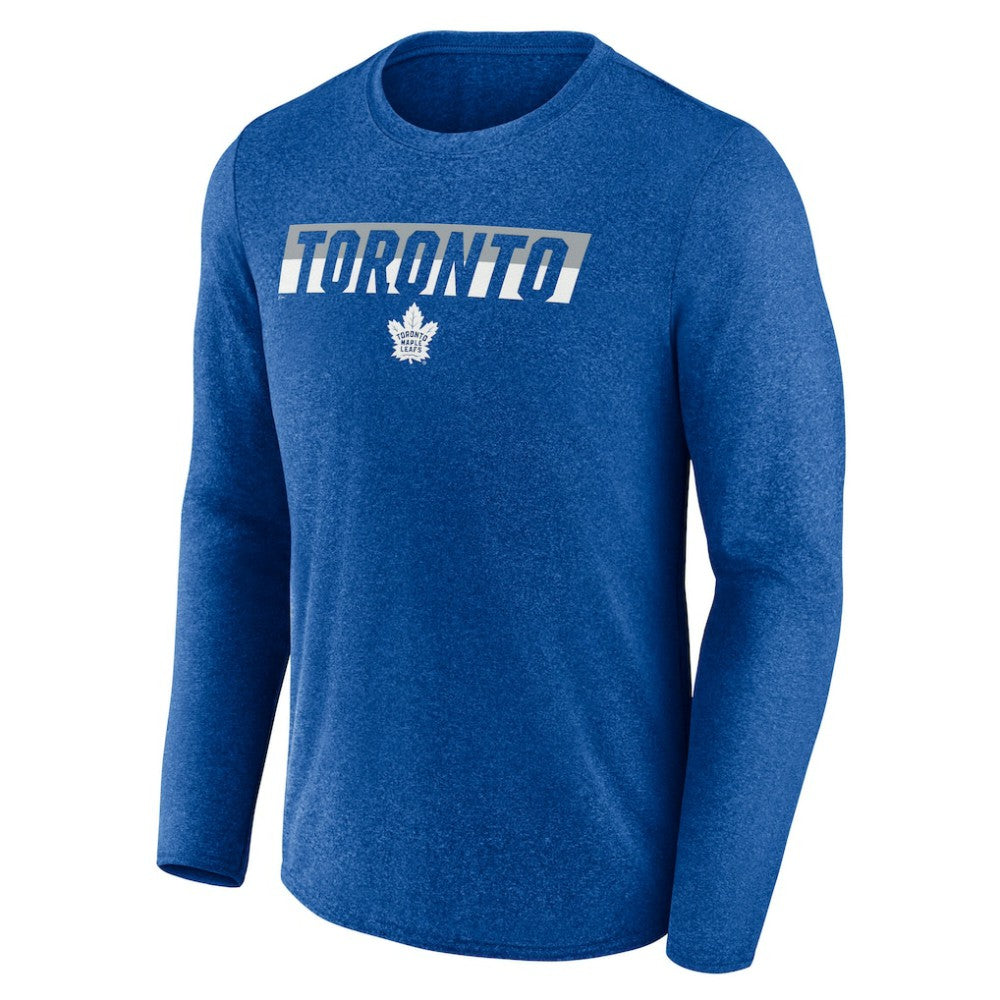 Toronto Maple Leafs Fanatics Transition Long Sleeve T-Shirt - Heather Blue | US 201191087