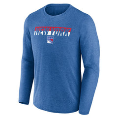 New York Rangers Fanatics Transition Long Sleeve T-Shirt - Heather Blue | US 201191088