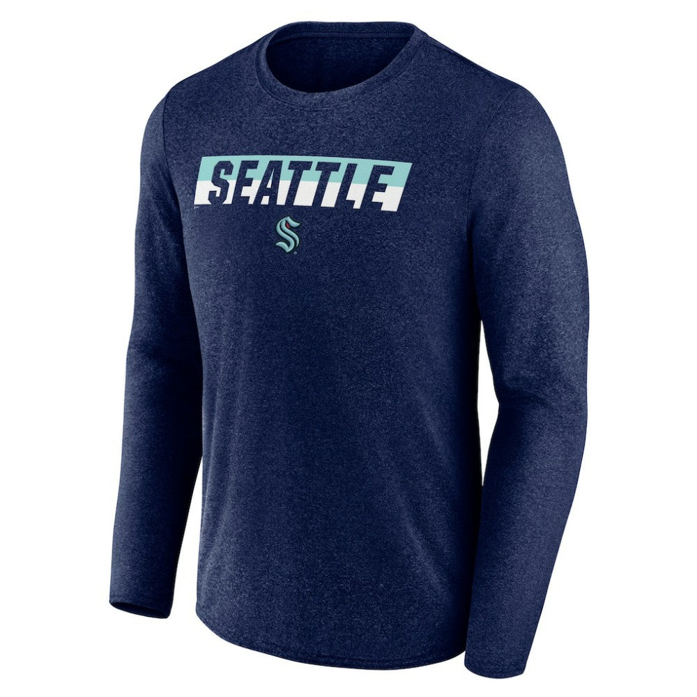 Seattle Kraken Fanatics Transition Long Sleeve T-Shirt - Heather Navy | US 201191093