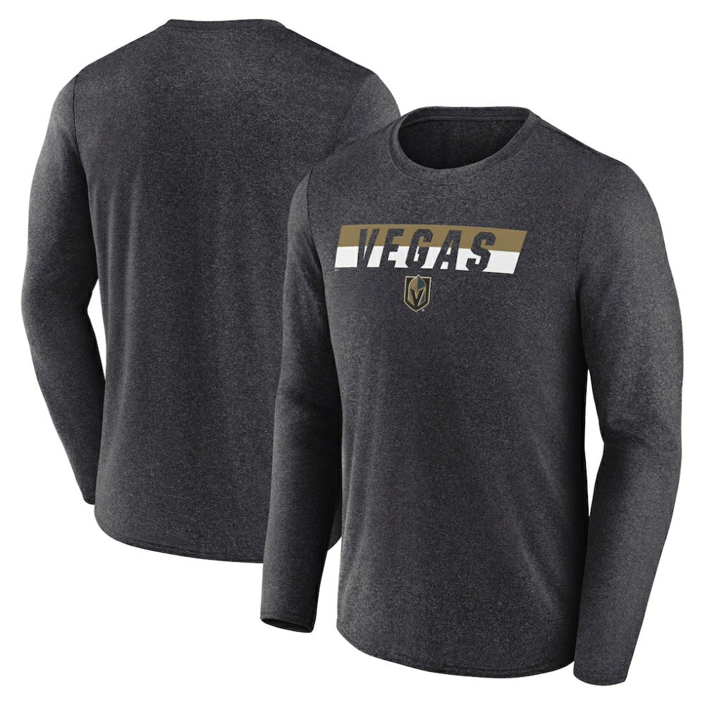 Vegas Golden Knights Fanatics Transition Long Sleeve T-Shirt - Heather Charcoal | US 201191101