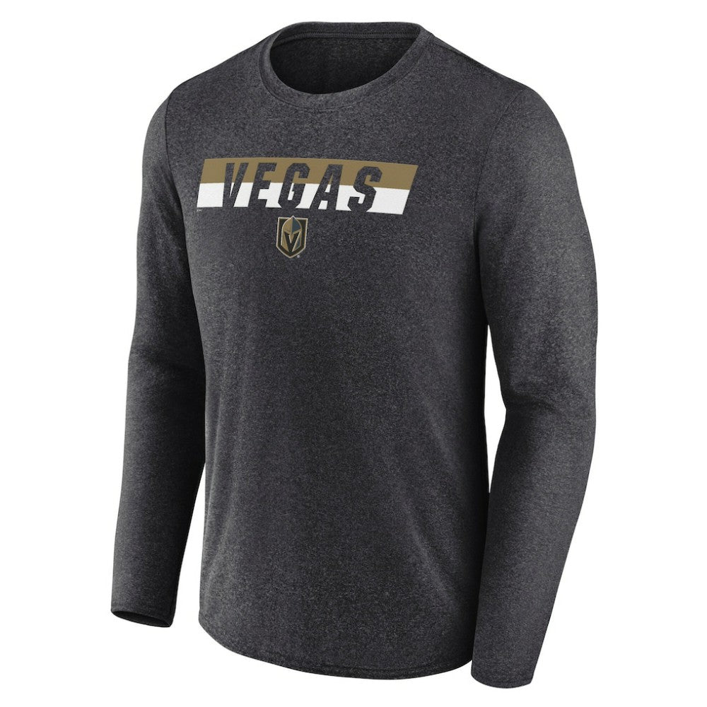 Vegas Golden Knights Fanatics Transition Long Sleeve T-Shirt - Heather Charcoal | US 201191101