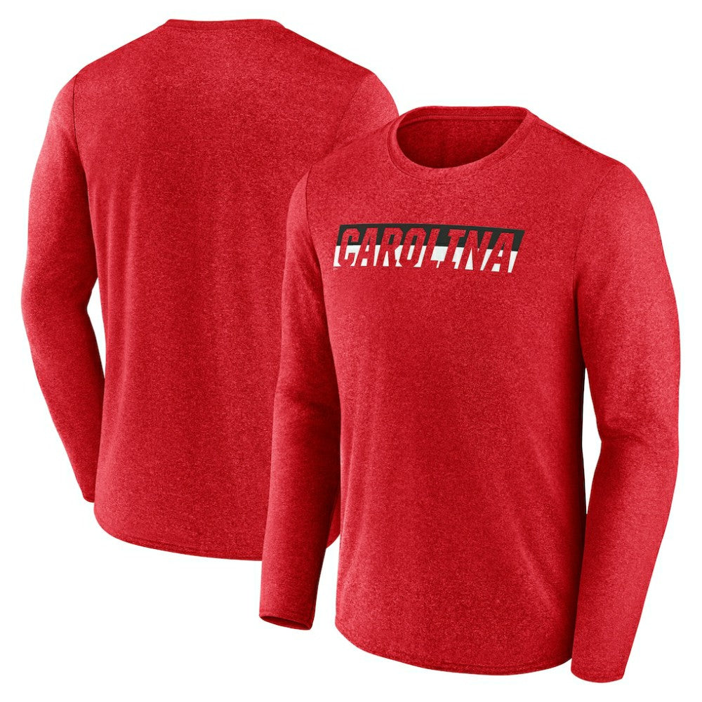 Carolina Hurricanes Fanatics Transition Long Sleeve T-Shirt - Heather Red | US 201191104