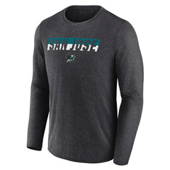 San Jose Sharks Fanatics Transition Long Sleeve T-Shirt - Heather Charcoal | US 201191106