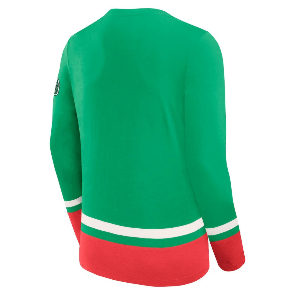 New Jersey Devils Fanatics Vintage High Point Long Sleeve T-Shirt - Green | US 201191176