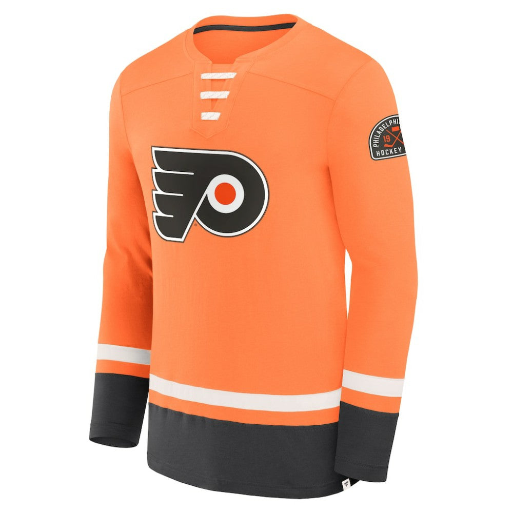 Philadelphia Flyers Fanatics Vintage High Point Long Sleeve T-Shirt - Orange | US 201191183
