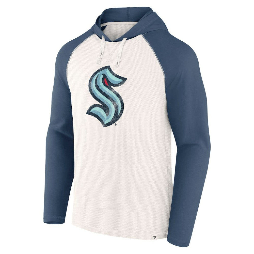 Seattle Kraken Fanatics Vintage Winger Pullover Hoodie - White | US 201191274