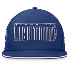 Tampa Bay Lightning Fanatics Fundamental Gino Stack Snapback Hat - Blue | US 201193226