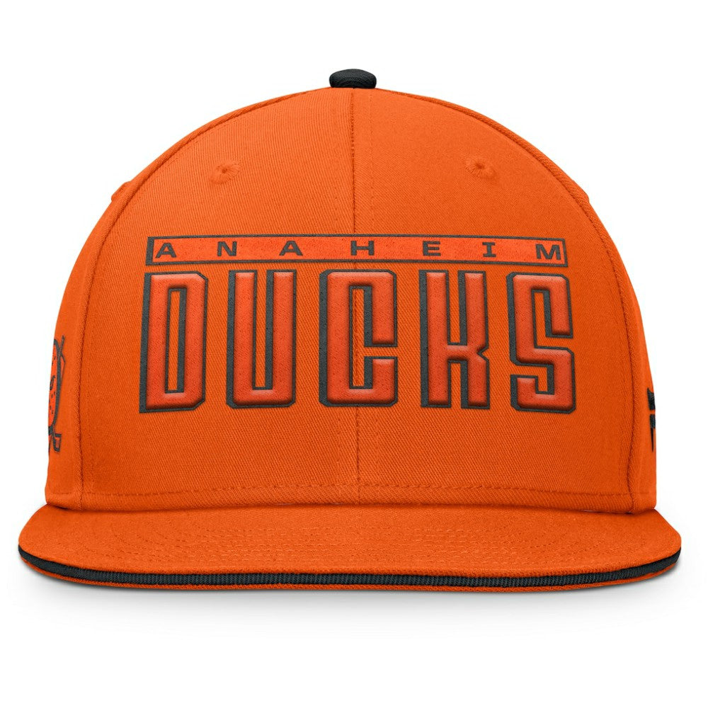 Anaheim Ducks Fanatics Fundamental Gino Stack Snapback Hat - Black | US 201193232