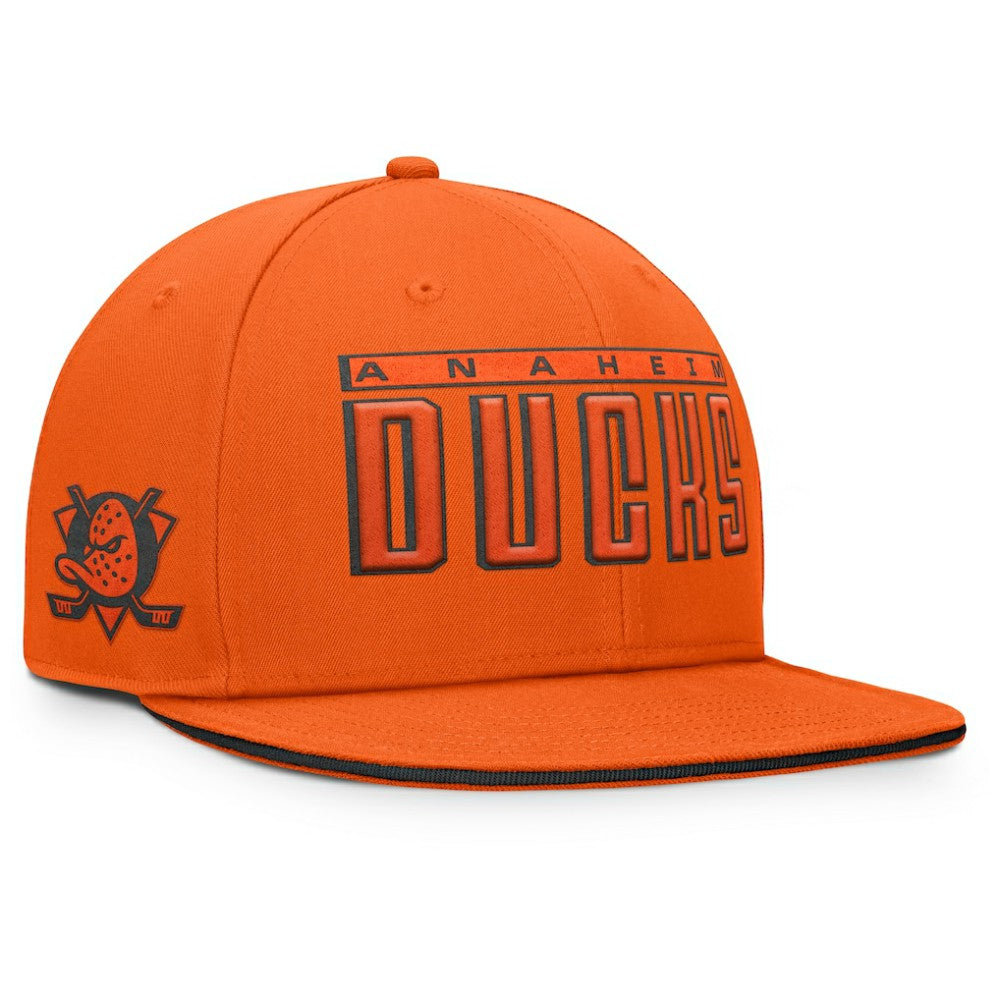 Anaheim Ducks Fanatics Fundamental Gino Stack Snapback Hat - Black | US 201193232