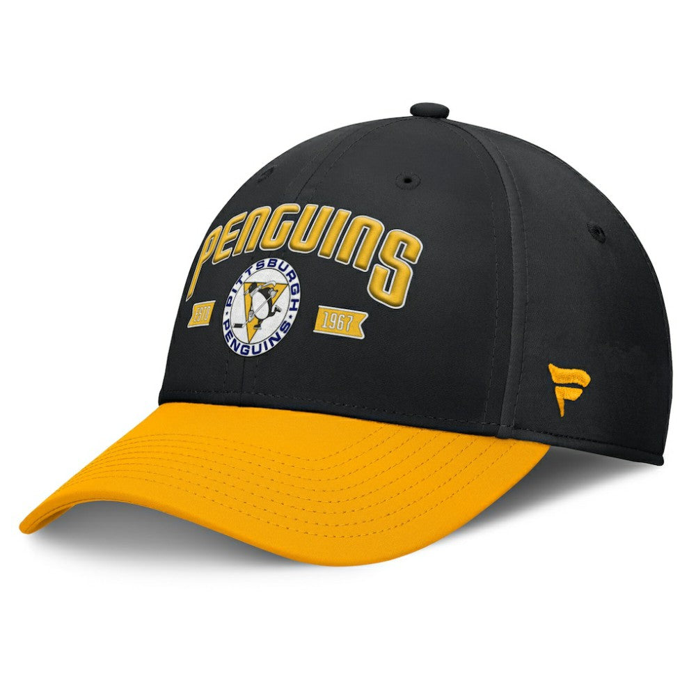 Pittsburgh Penguins Fanatics Heritage Captain Flex Hat - Black/Gold | US 201193244