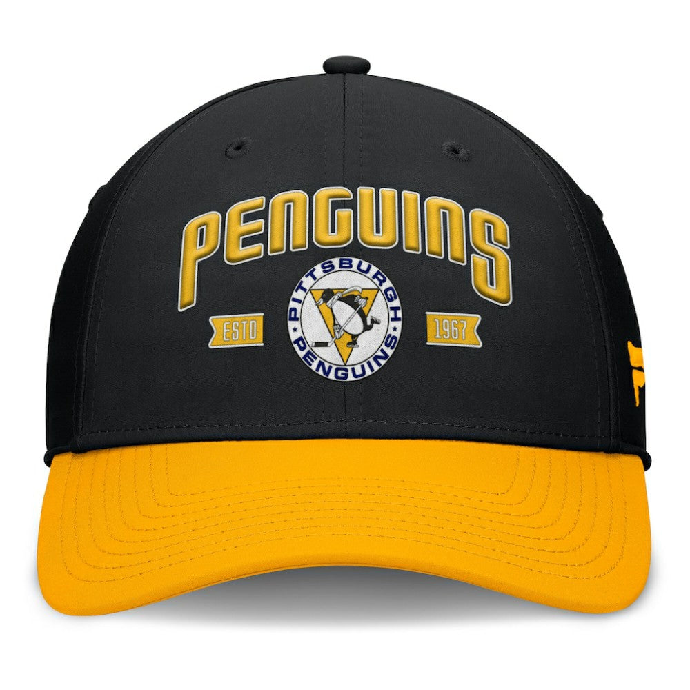 Pittsburgh Penguins Fanatics Heritage Captain Flex Hat - Black/Gold | US 201193244