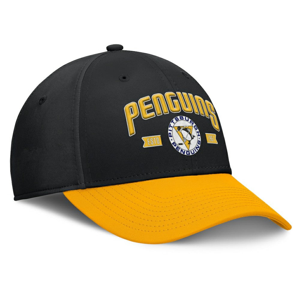 Pittsburgh Penguins Fanatics Heritage Captain Flex Hat - Black/Gold | US 201193244