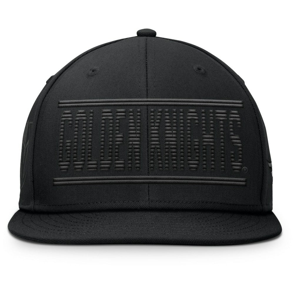 Vegas Golden Knights Fanatics Heritage Ice Time Wordmark Fitted Hat - Black | US 201193246