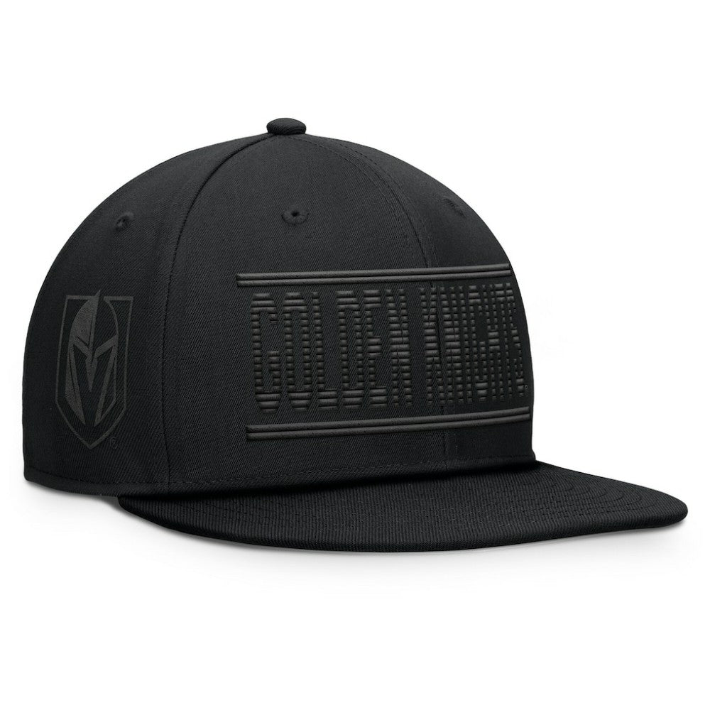 Vegas Golden Knights Fanatics Heritage Ice Time Wordmark Fitted Hat - Black | US 201193246