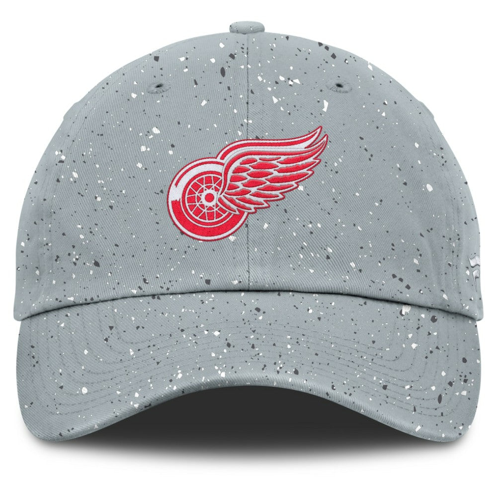 Detroit Red Wings Fanatics Women's Heritage Snow Day Speckle Adjustable Hat - Gray | US 201193294