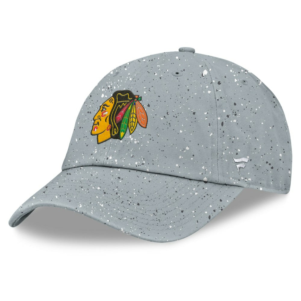 Chicago Blackhawks Fanatics Women's Heritage Snow Day Speckle Adjustable Hat - Gray | US 201193295
