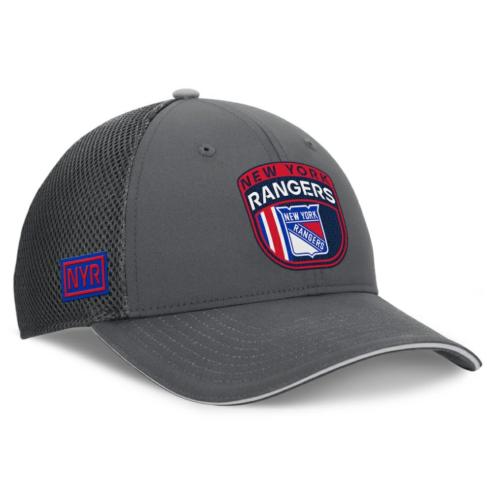 New York Rangers Fanatics Authentic Pro Home Ice Trucker Adjustable Hat - Gray | US 201193309