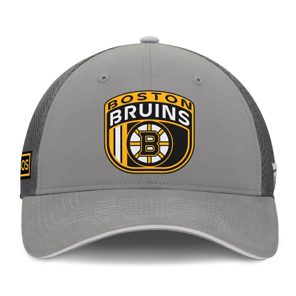 Boston Bruins Fanatics Authentic Pro Home Ice Trucker Adjustable Hat - Gray | US 201193313