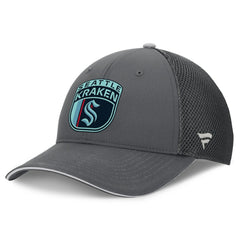 Seattle Kraken Fanatics Authentic Pro Home Ice Trucker Adjustable Hat - Gray | US 201193315