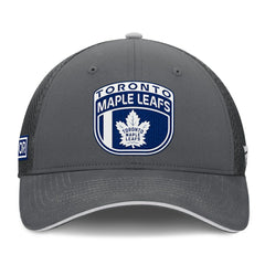 Toronto Maple Leafs Fanatics Authentic Pro Home Ice Trucker Adjustable Hat - Gray | US 201193320