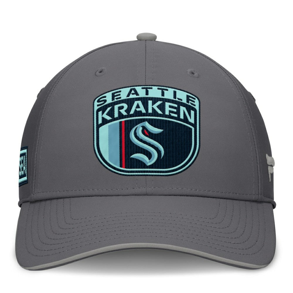 Seattle Kraken Fanatics Home Ice Flex Hat - Gray | US 201193330