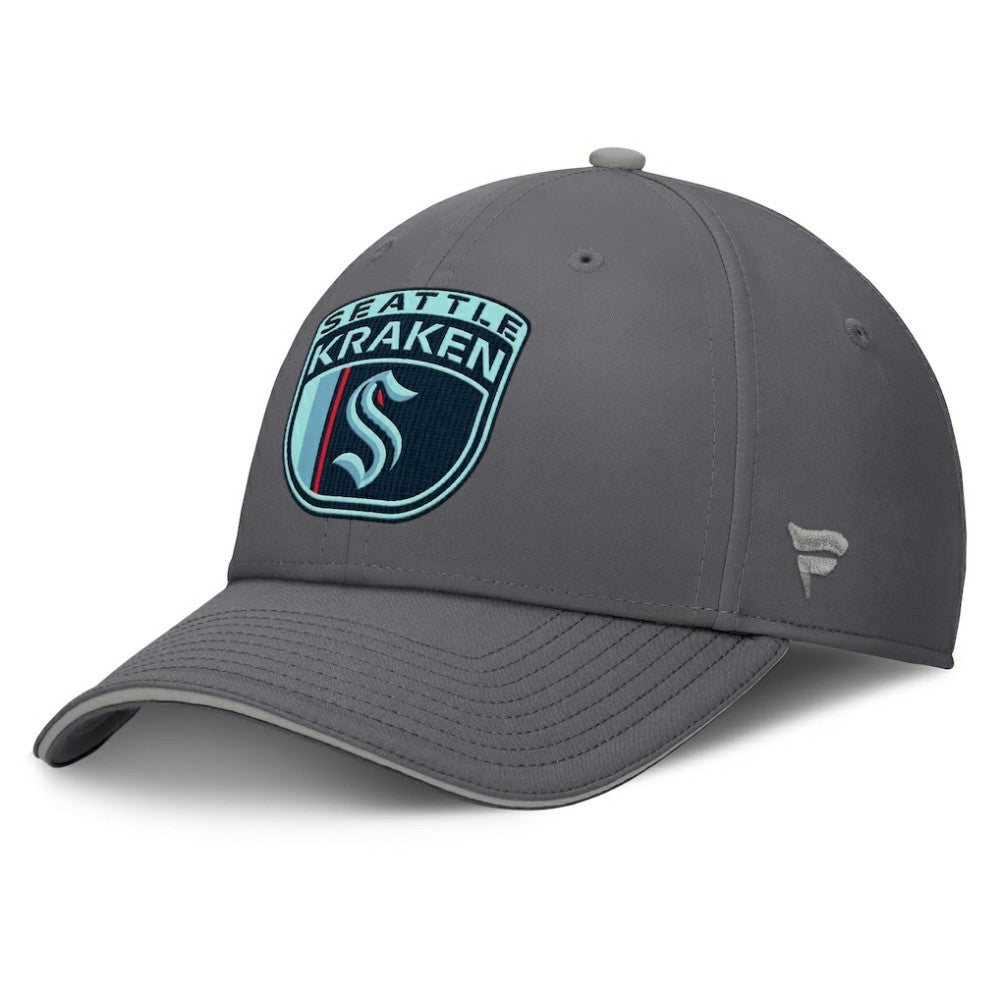 Seattle Kraken Fanatics Home Ice Flex Hat - Gray | US 201193330