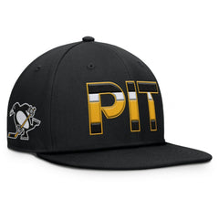 Pittsburgh Penguins Fanatics Authentic Pro Alternate Jersey Snapback Hat - Black | US 201193348