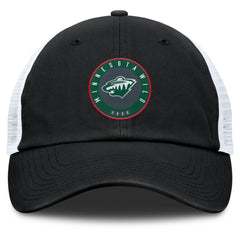 Minnesota Wild Fanatics Averie Trucker Adjustable Hat - Black/Gray | US 201193364