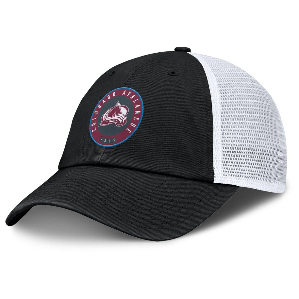 Colorado Avalanche Fanatics Averie Trucker Adjustable Hat - Black/White | US 201193372