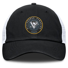 Pittsburgh Penguins Fanatics Averie Trucker Adjustable Hat - Black/White | US 201193379