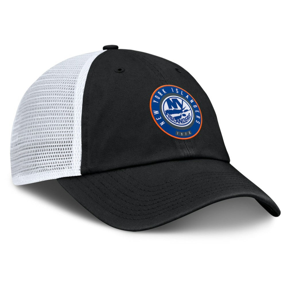 New York Islanders Fanatics Averie Trucker Adjustable Hat - Black/Gray | US 201193383