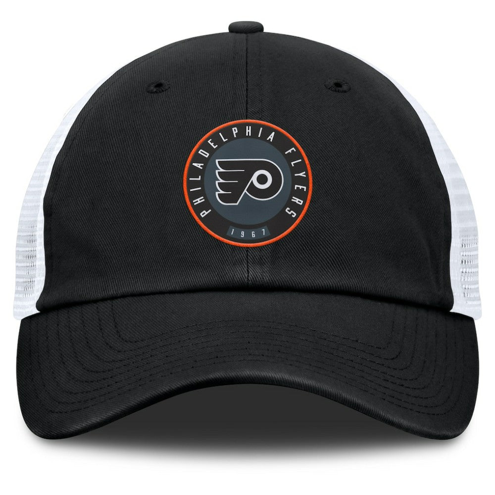 Philadelphia Flyers Fanatics Averie Trucker Adjustable Hat - Black/Gray | US 201193386