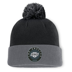 Los Angeles Kings Fanatics Aspyn Cuffed Knit Hat with Pom - Black | US 201193426