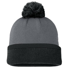 Pittsburgh Penguins Fanatics Women's Cuffed Knit Hat with Pom - Charcoal | US 201193429