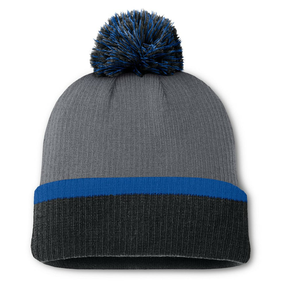New York Rangers Fanatics Women's Cuffed Knit Hat with Pom - Charcoal | US 201193432