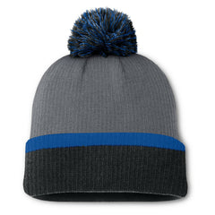 New York Rangers Fanatics Women's Cuffed Knit Hat with Pom - Charcoal | US 201193432