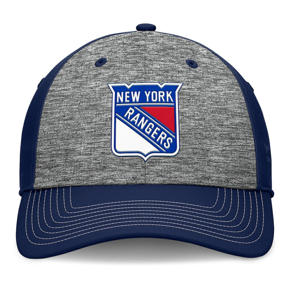New York Rangers Fanatics Fundamental Top Shelf 2-Tone Flex Hat - Gray/Navy | US 201193457