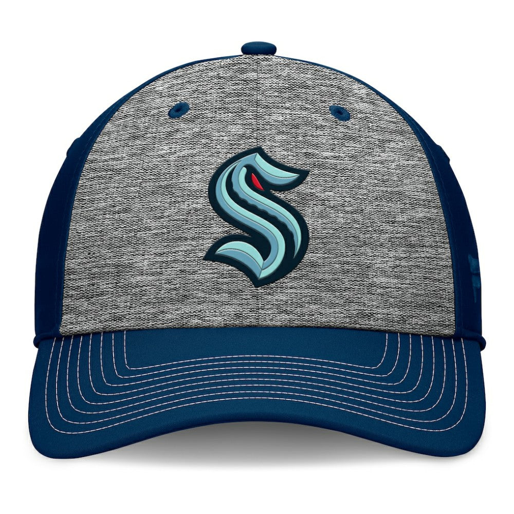 Seattle Kraken Fanatics Fundamental Top Shelf 2-Tone Flex Hat - Gray/Navy | US 201193461