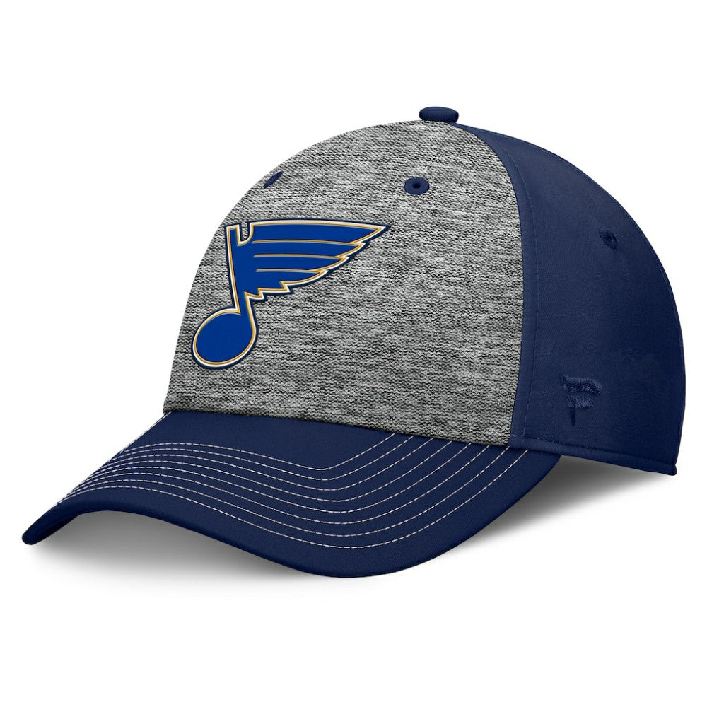 St. Louis Blues Fanatics Fundamental Top Shelf 2-Tone Flex Hat - Gray/Navy | US 201193463